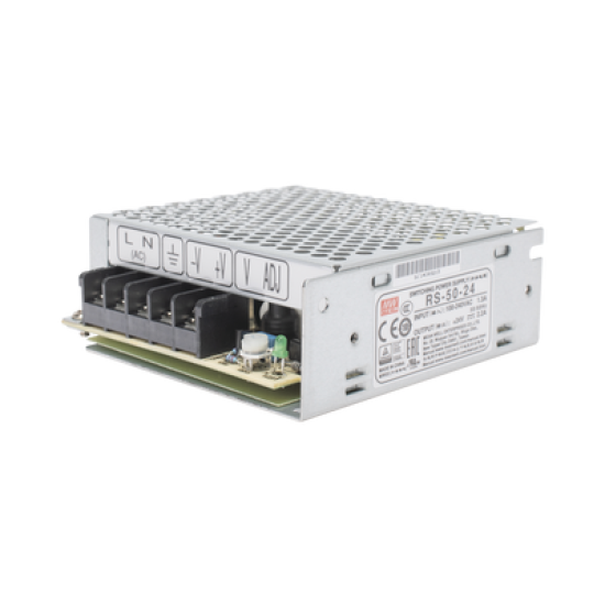 Fuente de Poder Industrial Conmutada 50W de Potencia, 24Vcc, 2.2A