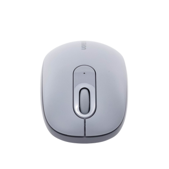 Mouse Inalámbrico 2.4G 800/1200/1600/2400 DPI / Función de 3 botones / Alcance 10m / Silencioso / Ergonómico / Anti-caída y Anti-interferencias / Color Gris / Batería Alcalina AA (incluida).
