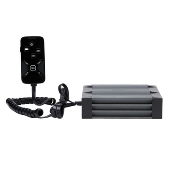 Sirena Vehicular de 100W de Potencia, Con Controlador Unimando Para Tonos, 2 Salidas Auxiliares y Microfono