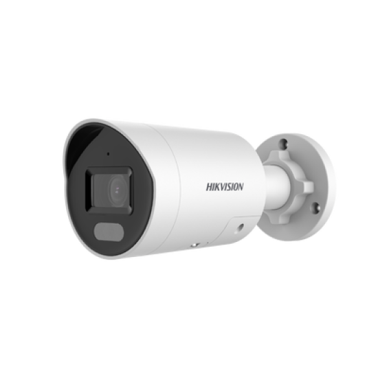[ PROTECCIÓN ACTIVA ] Bala IP 4 Megapixel / Imagen a Color 24/7 (ColorVu) / PoE / Lente 2.8 mm / Luz Blanca 40 mts / Exterior IP67 / Luz Intermitente y Alerta de Audio / ACUSENSE (Filtro de Falsas Alarmas) / WDR 130 dB / Captura Facial / ACUSEARCH