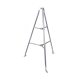 Montaje de tripie para exterior, altura total del tripie 1.52 m. Compatible con mástiles de hasta 3 m de largo 1  1/4 a 2