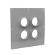 Placa Pasamuros Con Capacidad de 4 Botas de 4