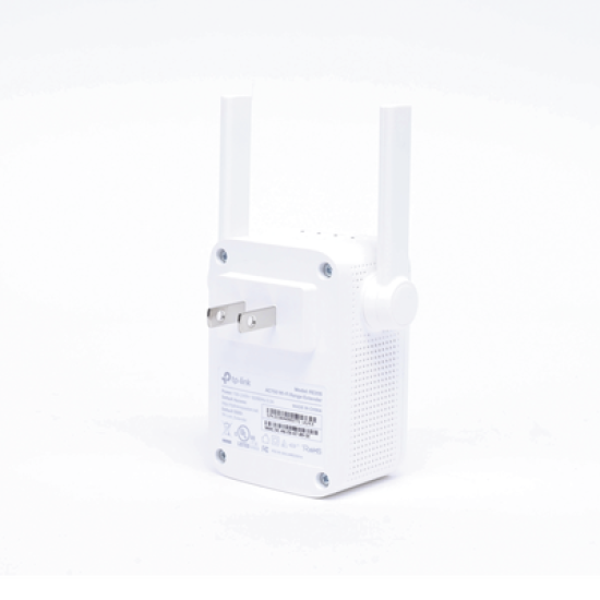 Repetidor / Extensor de Cobertura WiFi AC, 750 Mbps, doble banda 2.4 GHz y 5 GHz, con 1 puerto 10/100 Mbps con 2 antenas externas