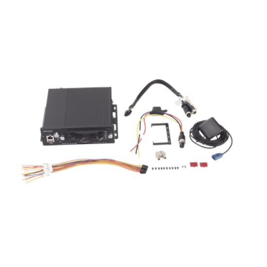 NVR Móvil de 8 Canales de 2 Megapixel / 4 Puertos PoE / 2 Bahías de Disco Duro / Incluye Modulo GPS / conector RJ45