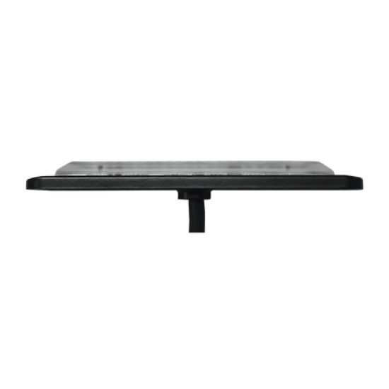 Luz Auxiliar de 6 LED, Roja, Bisel Negro, Lente Transparente