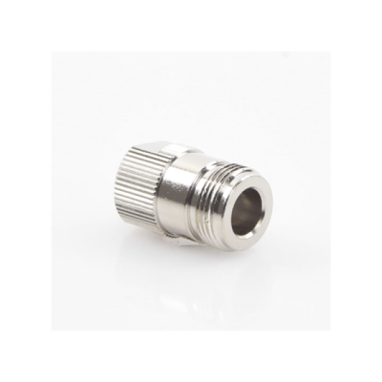 Conector N Hembra de Anillo Plegable para cable RG-316, Niquel/ Oro/ Teflón.