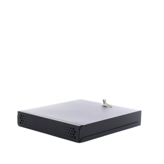 Gabinete Metálico de Seguridad para DVR/NVR, Ancho 396 mm x 78 mm de Alto x 