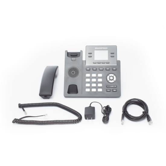 Teléfono IP Grado Operador, 4 líneas SIP con 2 cuentas, puertos Gigabit PoE, pantalla a color 2.4