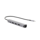 HUB USB-C (Docking Station) 5 en 1 | Ultra Delgado | 2 USB-A 3.1 a (5 Gbps) | HDMI 4K@60Hz | RJ45 (Gigabit Ethernet) | USB-C PD Carga Rápida 100W | Soporta OTG | Chips Inteligentes | Pequeño y Ligero | Caja de Aluminio.