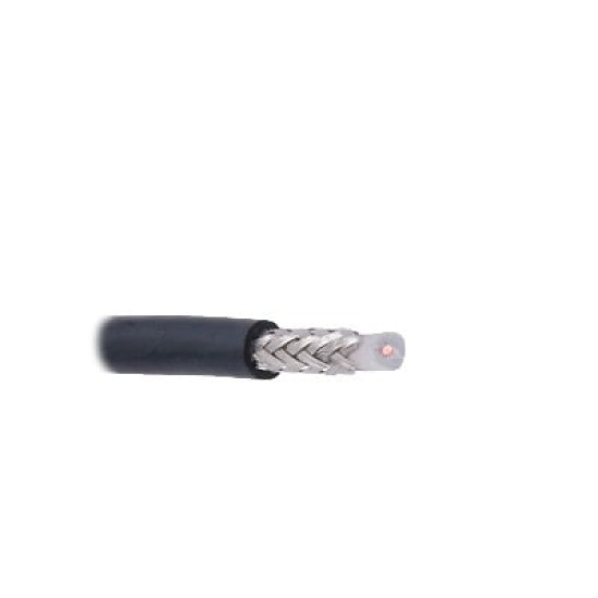 Cable coaxial RG BROADCAST RG58USYS / 305 Metros / Intemperie / 20 AWG / blindaje de malla trenzada de cobre estañado ( CuSn ) 96% / aislante de polietiléno sólido / Hecho en México. Cable coaxial RG BROADCAST RG58USYS / 305 Metros / Intemperie / 20 AWG / blindaje de malla trenzada de cobre estañado ( CuSn ) 96% / aislante de polietiléno sólido / Hecho en México.