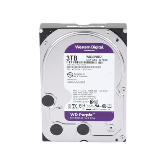 Disco Duro PURPLE de 3TB / 3 AÑOS DE GARANTÍA / Para Videovigilancia