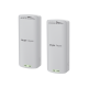 Kit Enlace Inalámbrico de 500 m Preconfigurado + Ajuste Automático de Potencia / Hasta 300 Mbps / Doble Puerto LAN