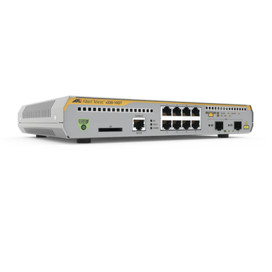 Switch Administrable Capa 3, 8 puertos 10/100/1000 Mbps + 2 puertos SFP Gigabit Switch Administrable Capa 3, 8 puertos 10/100/1000 Mbps + 2 puertos SFP Gigabit