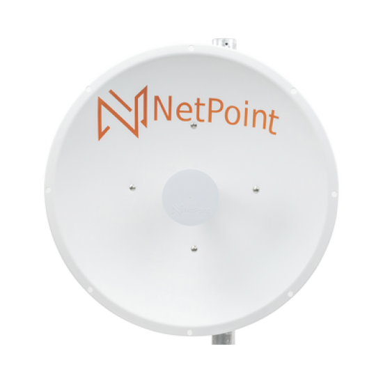 Antena Direccional de alto rendimiento / diámetro  de 60 cm / 4.9-6.4 GHz / Ganancia 30 dBi / SLANT de 45 ° y 90 ° / Ideal para 30 km / Conector N-Hembra / Montaje  y jumpers incluidos.