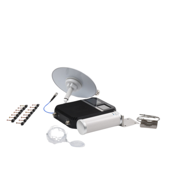 KIT Amplificador de señal celular 4G LTE, 3G y VOZ. Especial para cubrir áreas de hasta 4300 Metros Cuadrados por ser de grado comercial e industrial. Soporta múltiples operadores, tecnologías y usuarios.