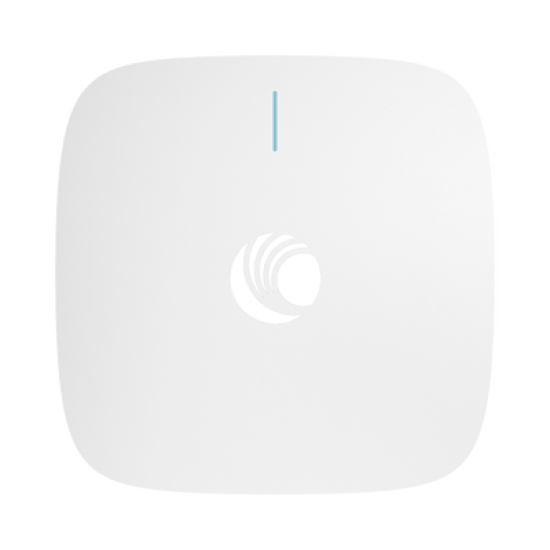 Punto de Acceso Wi-Fi para interior / Omnidireccional cnPilot e410 / Doble banda (2.4 y 5 Ghz) / MU-MIMO 2x2 / Antena Beamforming / Hasta 256 Clientes / Hasta 1.2 Gbps / Gestión centralizada desde nube cnMaestro