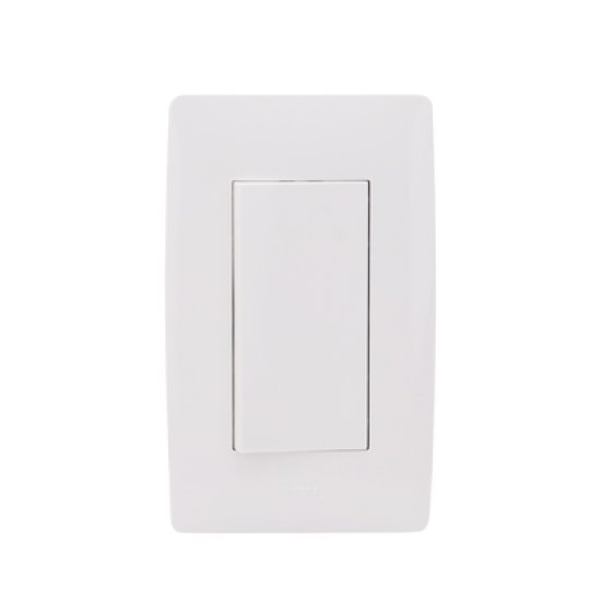Apagador Escalera Sencillo de 10 A/ 127 V CA ~ 60 Hz / Color Blanco.