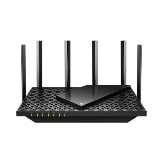 Router WiFi 6 Doble Banda / AX5400 MU-MIMO 4X4 y OFDMA / 1 puerto WAN 10/100/1000 Mbps / 4 puertos LAN 10/100/1000 Mbps / 1 puerto USB 3.0 /  6 potentes antenas / Administración App (Tether) o Página web / Protección HomeShield
