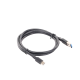 Cable USB-A a USB-C | 1 Metro | Carga y Sincronización de Datos | Carga Rápida 60W | Datos 5 Gbps | QC 3.0/2.0 | FPC | AFC | Protección Integrada | Duradero y Flexible| Caja ABS | Cubierta de TPE | Color Negro.