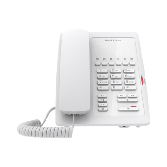 Teléfono IP WiFi para Hotelería, profesional con 6 teclas programables para servicio rápido (Hotline), plantilla personalizable con PoE 