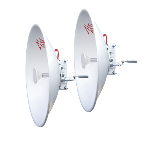 Antena Direccional / 3 ft / 5.9-7 GHz / Ganancia 32 dBi / SLANT de 45 ° y 90° / Incluye Jumpers con conector N-Macho a RPSMA / montaje y radomo incluido. 