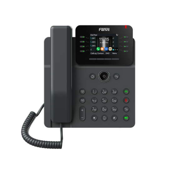 Teléfono IP Wi-Fi Empresarial,Bluetooth, 12 líneas SIP, pantalla a color 2.8