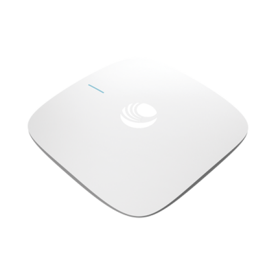 Punto de Acceso Wi-Fi para interior / Omnidireccional cnPilot e410 / Doble banda (2.4 y 5 Ghz) / MU-MIMO 2x2 / Antena Beamforming / Hasta 256 Clientes / Hasta 1.2 Gbps / Gestión centralizada desde nube cnMaestro