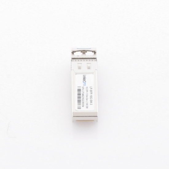 Transceptor Óptico SFP+ (Mini-Gbic) / Monomodo 1310 nm / 10 Gbps / 10GBASE / Conectores LC/UPC Dúplex / DDM / Hasta 3 km 