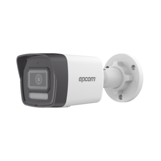 [PROTECCIÓN ACTIVA] Bala IP 4 Megapixel / Lente 2.8 mm / Dual Light (30 mts IR + 20 mts Luz Blanca)  / Audio de Dos Vías /  Luz Intermitente y Alerta de Audio / Micrófono Integrado / ACUSENSE Lite / Exterior IP67 / H.265 / PoE / ONVIF