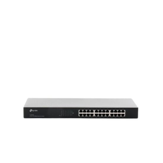 Switch no administrable de 24 puertos 10/100 Mbps para montaje en rack
