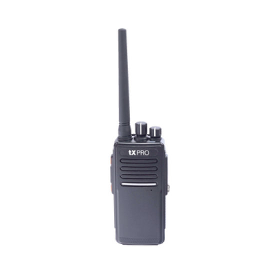 Radio Portátil UHF 400-512 MHz, Digital DMR y Analógico, 5 W, Incluye antena, batería, cargador y clip,  16 canales preconfigurados