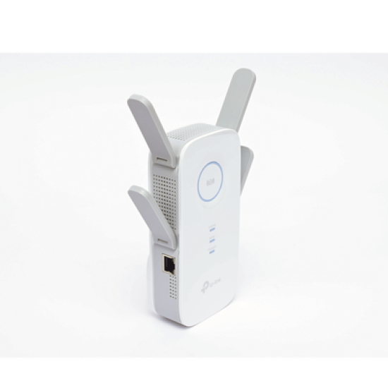 Repetidor / Extensor de Cobertura WiFi AC, 2600 Mbps, doble banda 2.4 GHz y 5 GHz, con 1 puerto 10/100/1000 Mbps, 4 antenas externas