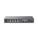 4 en 1: Firewall Nueva Generación, Router, PBX IP, Switch Gigabit de 5 Puertos (4 PoE) y 2 Puertos SFP 2.5 Gigabit