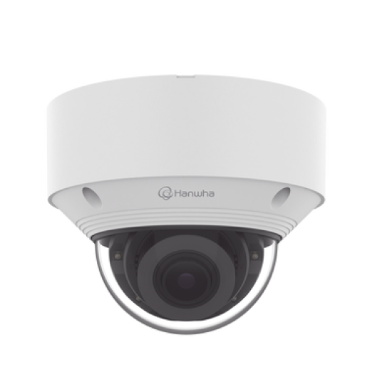 Cámara IP Tipo domo Antivandálica 8 Megapíxel / Lente Varifocal 3.2 - 10mm / IR 30M / WDR 120db / IP66 / H.265 & WiseStream / Inteligencia Artificial Deteccion de Personas y vehiculos