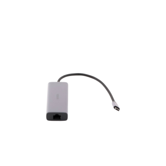 HUB USB-C (Docking Revodok) 6 en 1 | 3 Puertos USB-A 3.0 (5 Gbps) | USB-C PD 100W | HDMI 4K@30Hz | Entrada 1 RJ45 (Gigabit Ethernet) | Chip de Última Generación | Potente Disipación de Calor |  Caja de Aluminio.