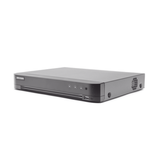 DVR 8 Canales 4K TurboHD + 8 Canales IP/ 8 Megapixel/ / 1 Bahía de Disco Duro / 4 Canales de Audio / 4 Entradas de alarma / Videoanálisis