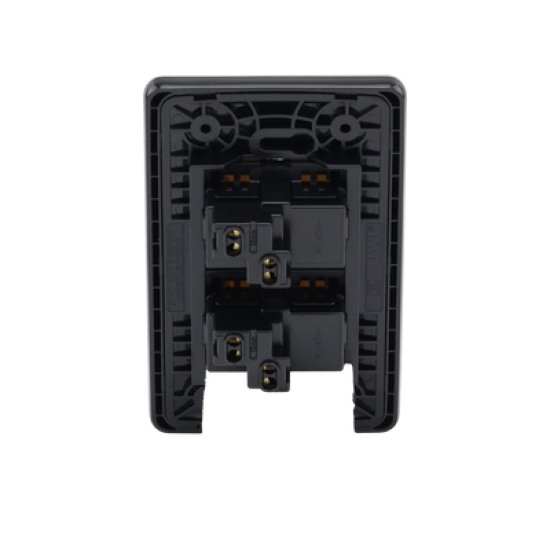 Apagador Doble de 10 A/ 127 V CA ~ 60 Hz /  Placa de Acero.
