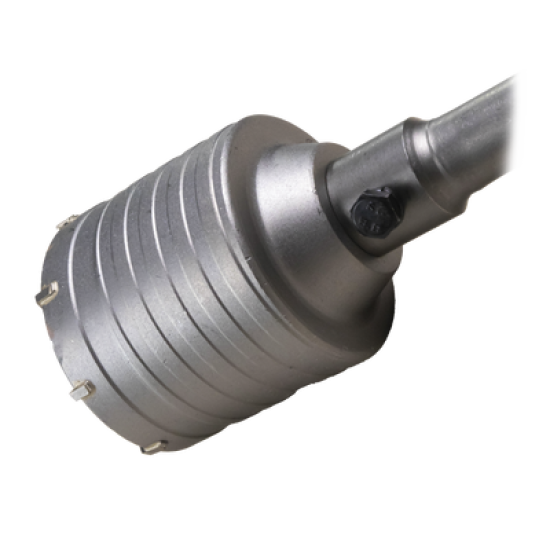 Broca Pasamuros SDS, Sacabocado P/Concreto 65mm con Ext. de 220mm (Ideal para Instalar MINISPLITS)