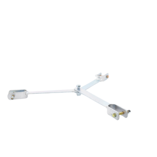 Brida para sujeción de retenida compatible con tramos STZ45, Galvanizado electrolítico.