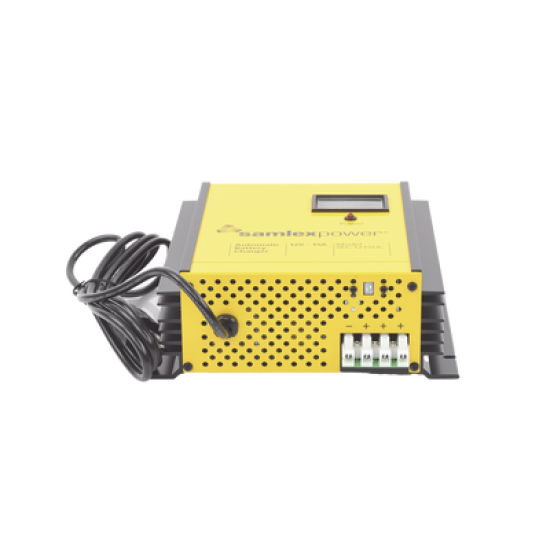 Cargador de Baterías de Plomo Ácido 12 Volts, 15 A / Bancos de 100 a 200 Ah