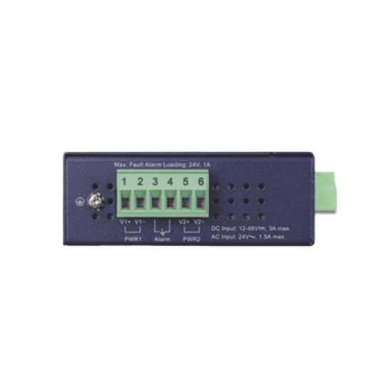 Convertidor de medios industrial PoE+ 1000BASE-SX/LX a 10/100/1000BASE-T 802.3at (mini-GBIC, SFP)