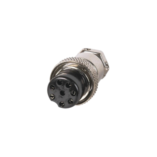 Conector de Micrófono Macho de 8 Contactos de Uso Rudo. Conector de Micrófono Macho de 8 Contactos de Uso Rudo.