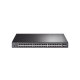 Switch L2+ Omada PoE+ / 48 Puertos PoE+ 10/100/1000 Mbps / 4 Puertos SFP+ 10G / 2 Puertos Consola (RJ45 y microUSB) / Administración Centralizada Omada o Stand-Alone / Multicast IGMP / Calidad de Servicio / Presupuesto PoE 500W / Montaje en Rack