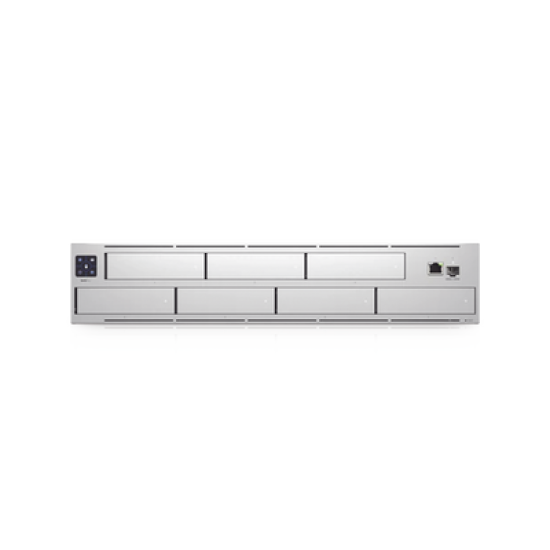 NVR PRO UniFi Protect, con bahía  para 7 discos duros, almacena hasta 20 cámaras 4k o 60 cámaras 1080p, pantalla táctil