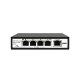 Switch PoE / 100 Metros PoE / 4 puertos 802.3af /at ( 60 W ) 10/100 Mbps + 1 puerto uplink 