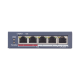 Switch Monitoreable PoE+ / 4 puertos 100 Mbps PoE+ / 1 Puerto 100 Mbps Uplink / PoE hasta 250 Metros / 60 Watts / Conexión Remota desde Hik-PartnerPro