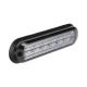 Luz Auxiliar Ultra Brillante  IP67 de 6 LEDs, Color Rojo, con mica transparente y bisel negro