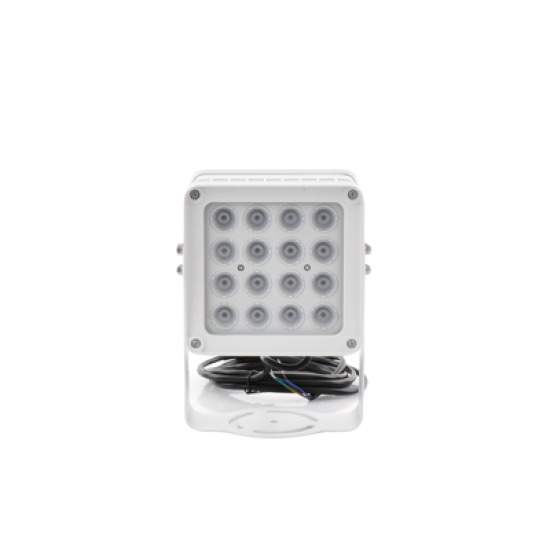 Lampara IR de Luz Continua / 16 Lámparas LED / Distancia Efectiva 16 a 25 metros / Cobertura 40° / Exterior IP66