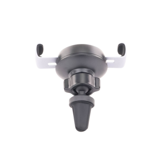 Soporte de Celular para Automóvil en Rendija de Ventilación / Sistema de Gravedad / Rotacion de 360° /Angulo Multiple / Almohadillas de Goma Antideslizantes / Amplia Compatibilidad con dispositivos de 4'' a 7'' / Color Negro