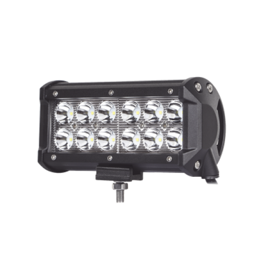 Barra de Luz de 12 LED, 1500 Lúmenes, 18 watts, 10-30 Vcc, IP67, 6.5 pulgadas